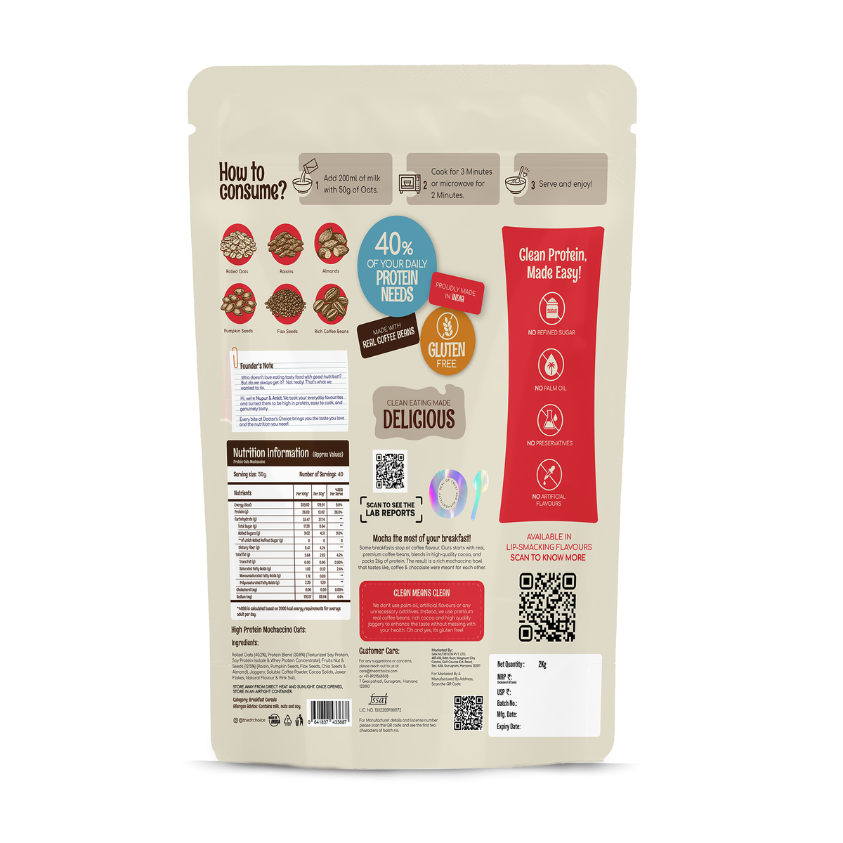 Protein Oats Mochaccino 2kg