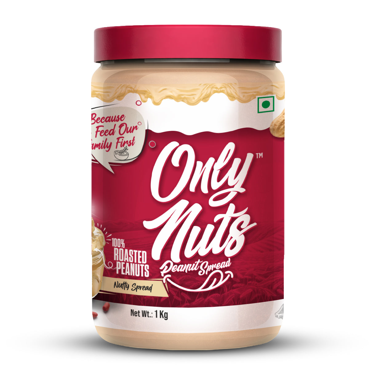 ONLY NUTS - Peanut Spread Unsweetened Creamy