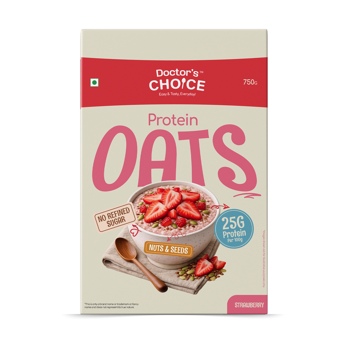 Doctor's Choice Strawberry Protein Oats