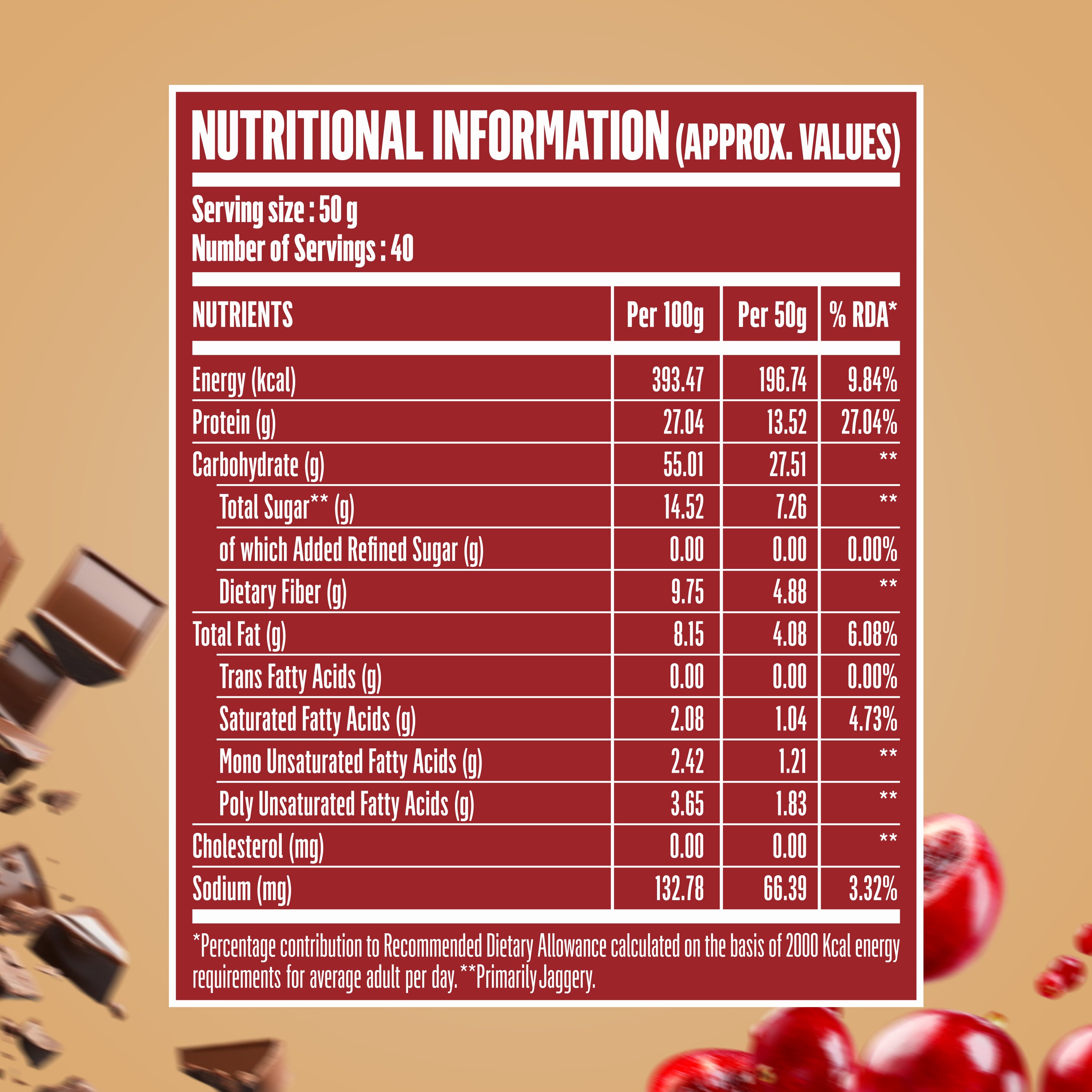 Protein Oats Chocolate 2Kg