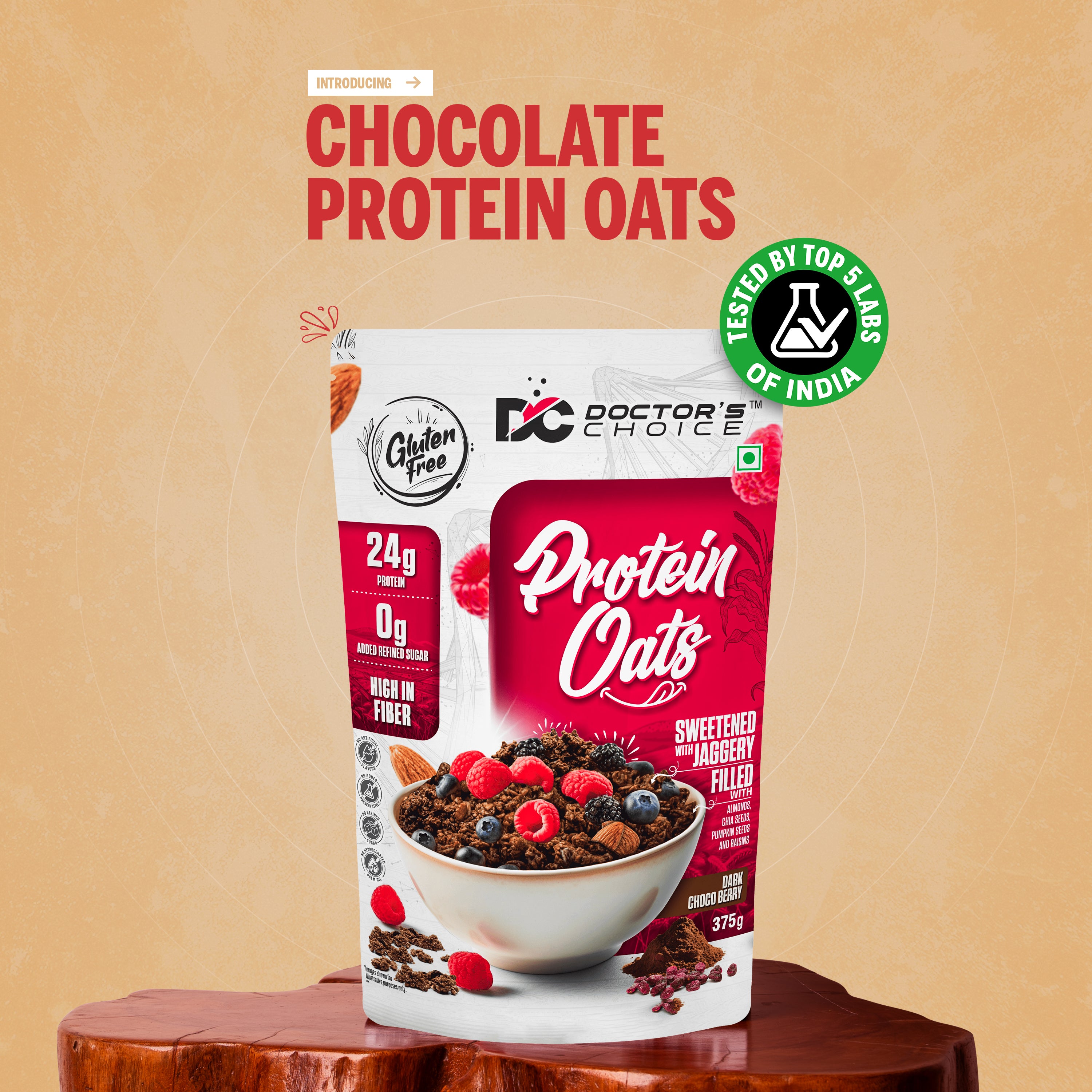 Doctor's Choice Chocolate Protein Oats