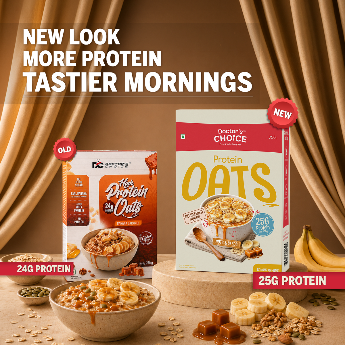 Protein Oats (Banana Caramel) 750 GM