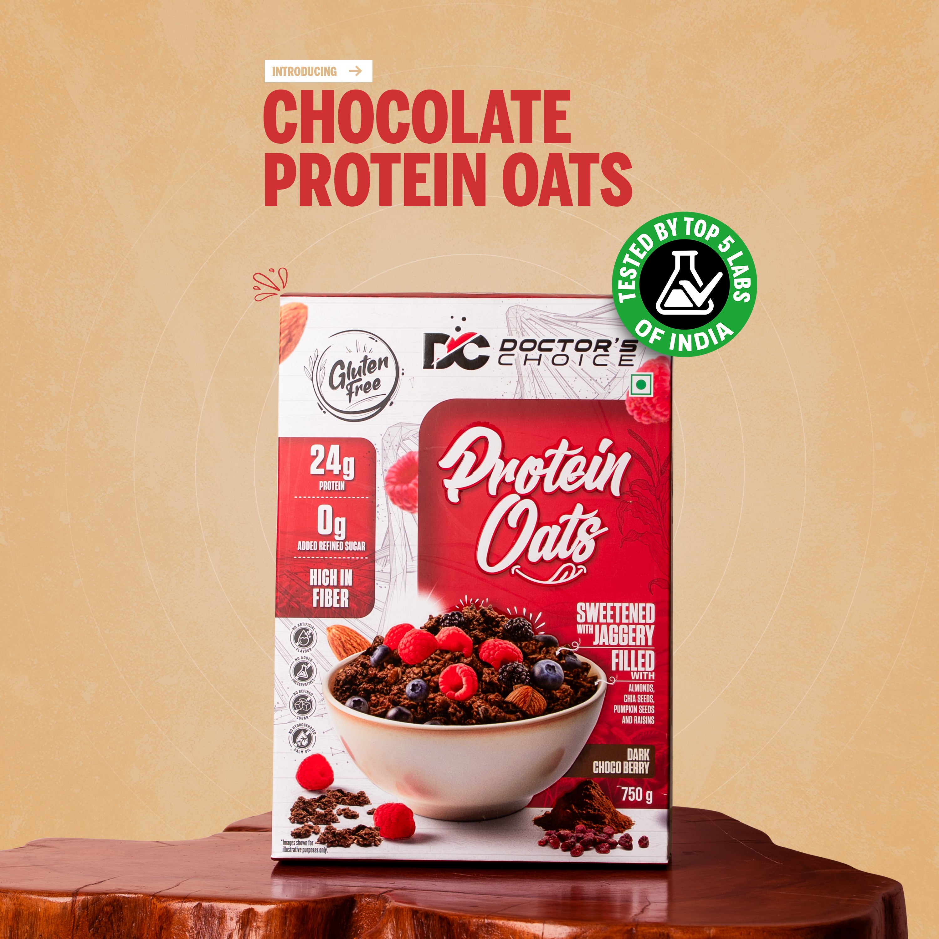 Doctor's Choice Chocolate Protein Oats