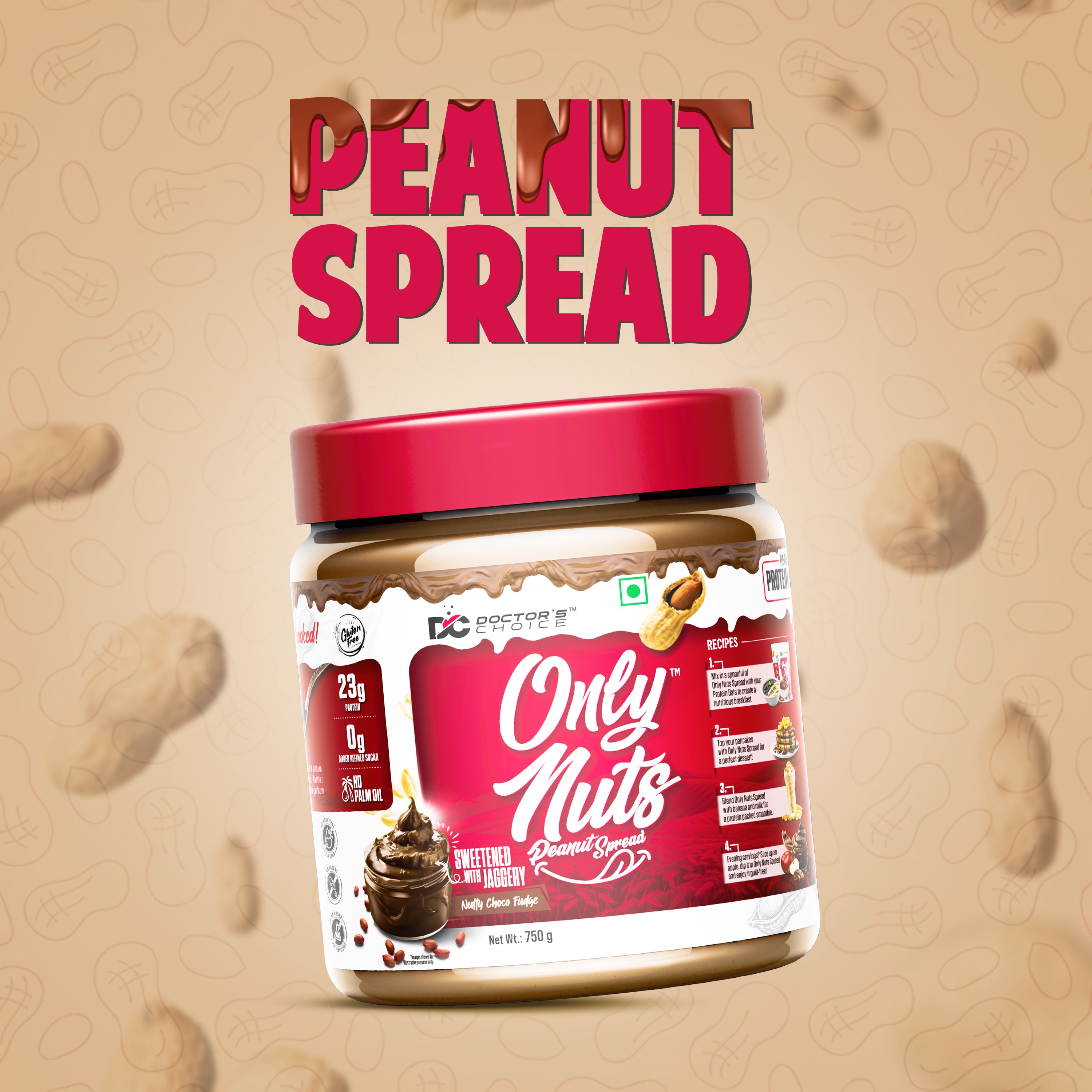 ONLY NUTS - Peanut Spread Nutty Choco Fudge