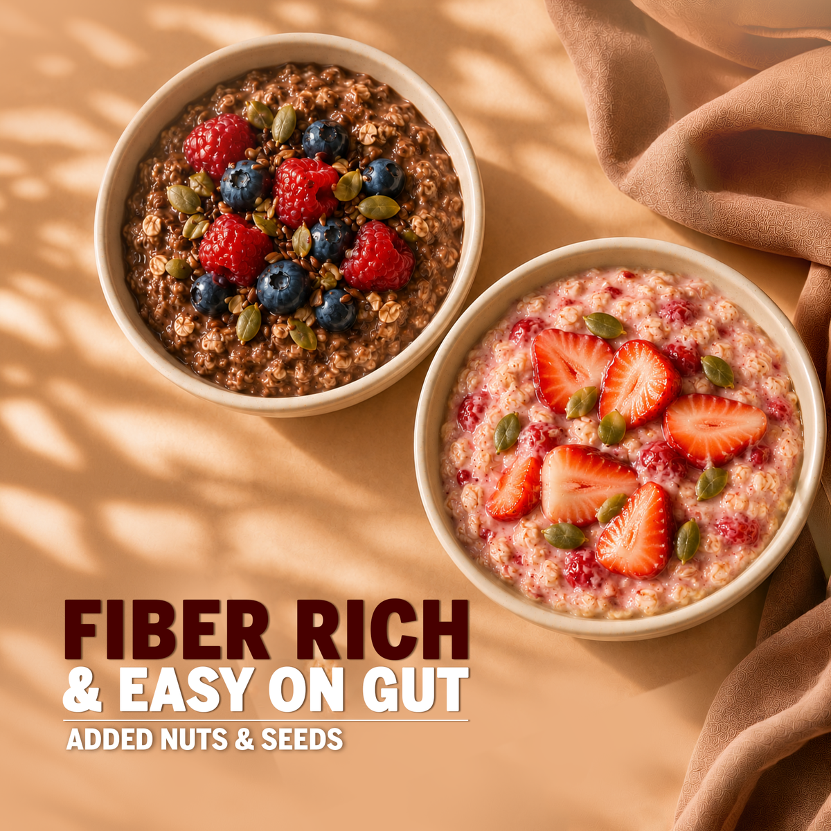 Protein Oats Combo – Chocolate & Strawberry Protein Oats