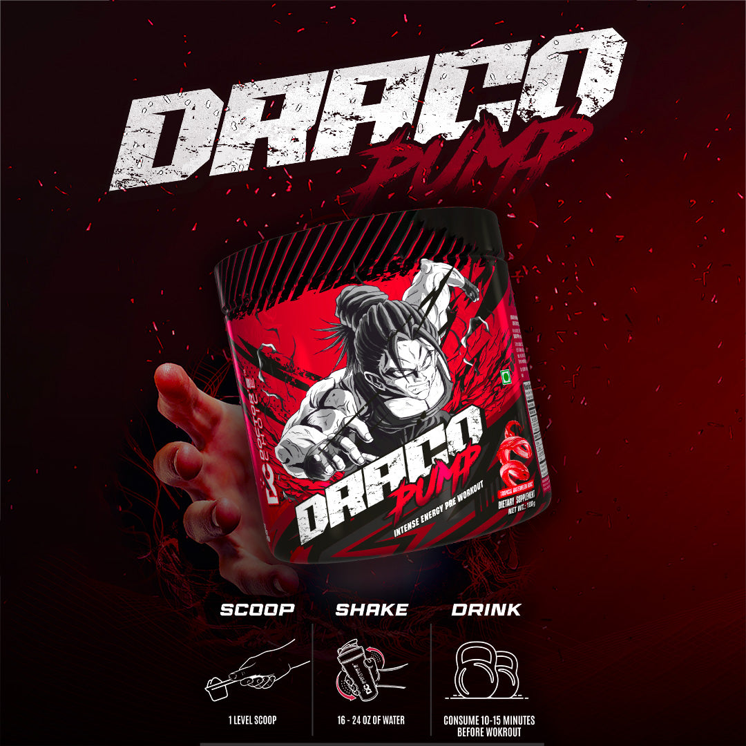 Draco Pump Pre Workout(No Tingling, No Itching, No BetaAlanine) Power