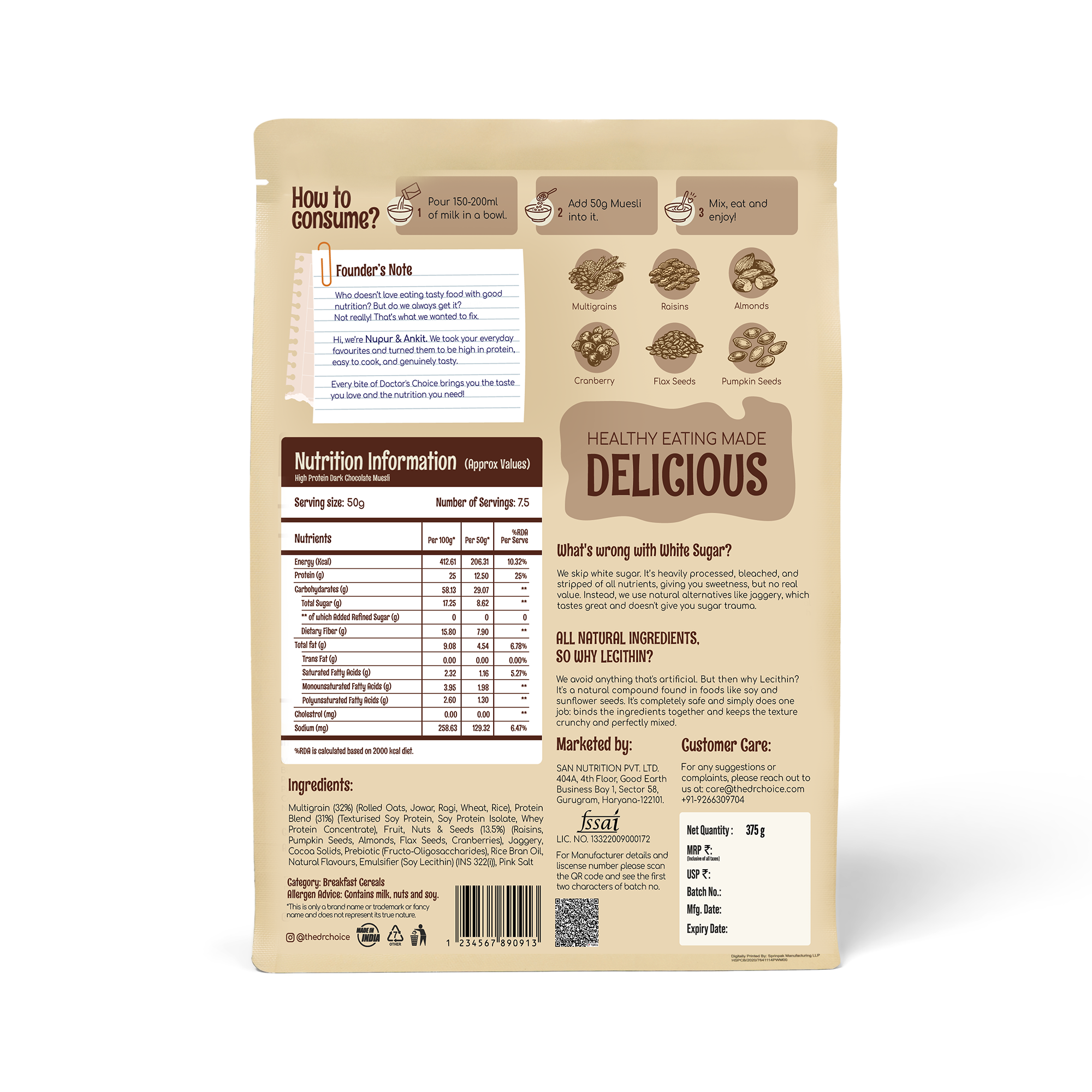 Protein Muesli 375 GM