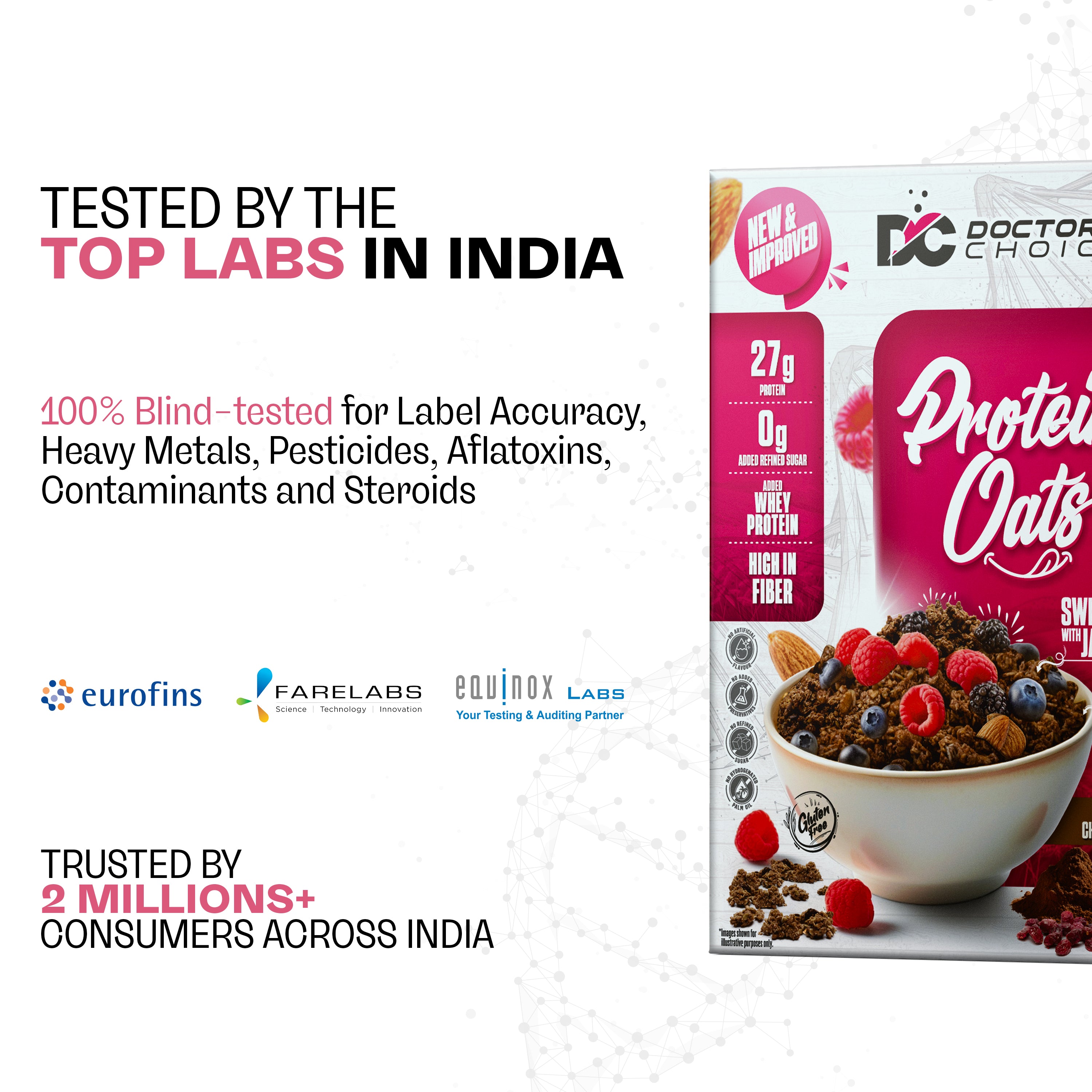 Protein Oats Combo – Chocolate & Strawberry Protein Oats