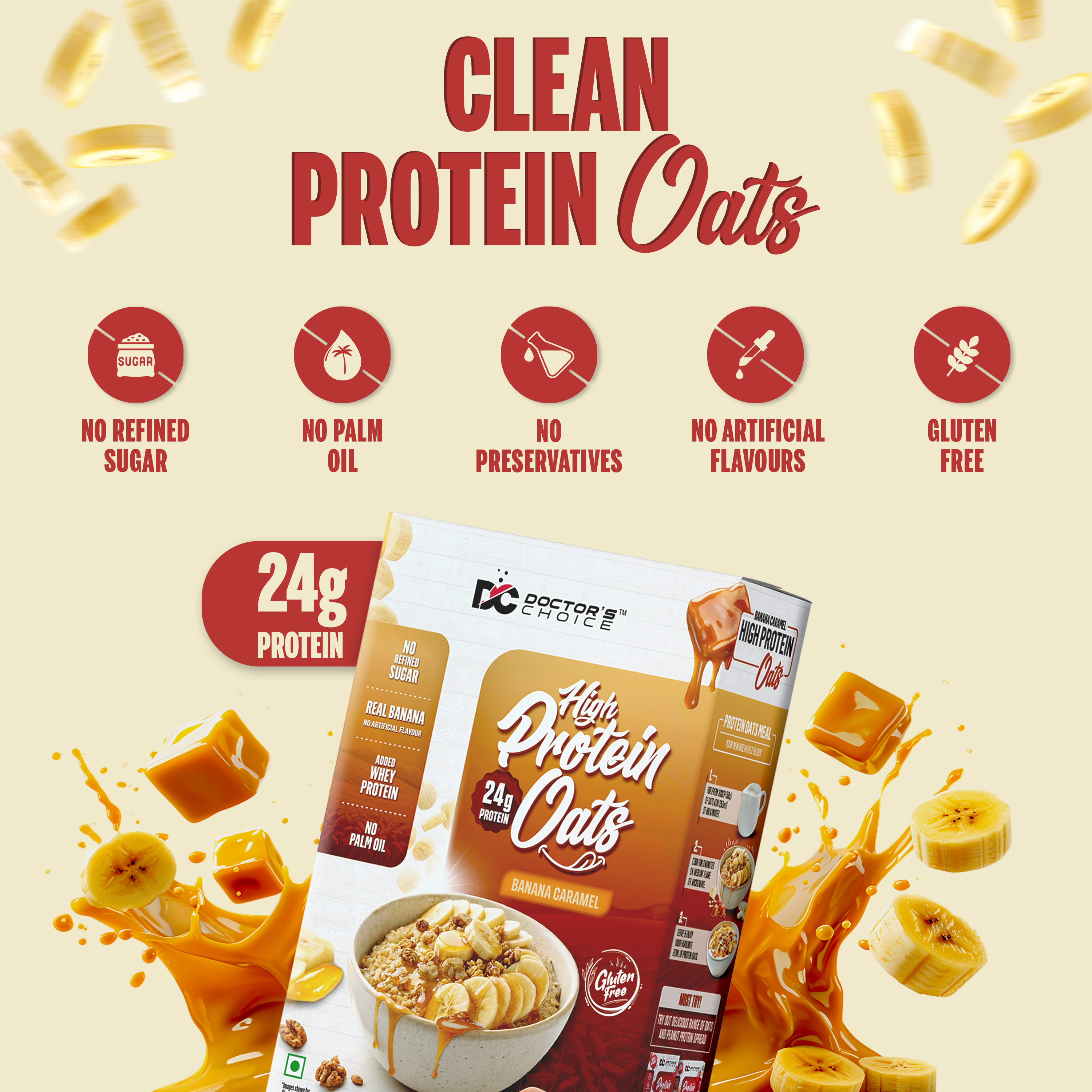 Protein Oats (Banana Caramel) 750 GM