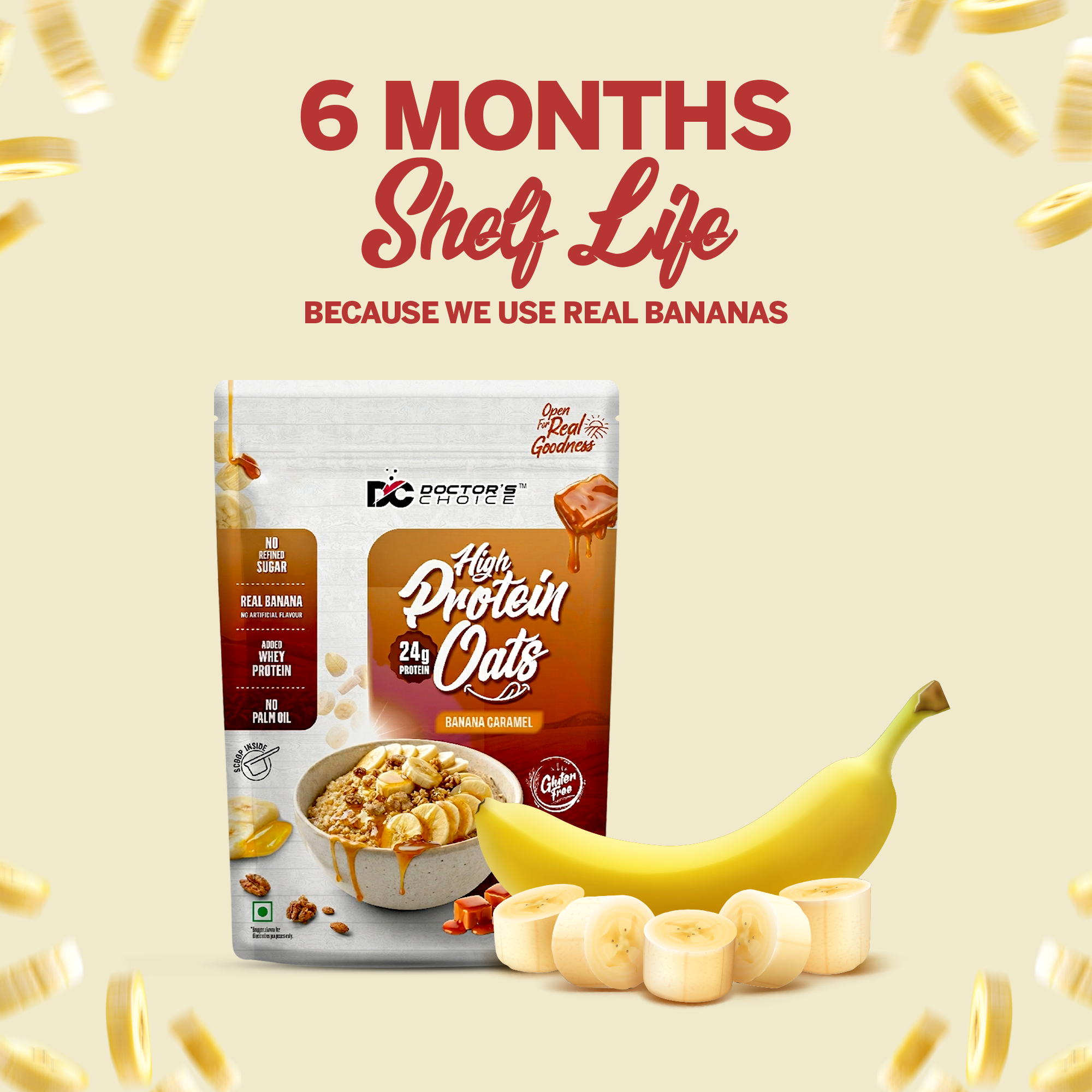 Protein Oats (Banana Caramel) 375 GM