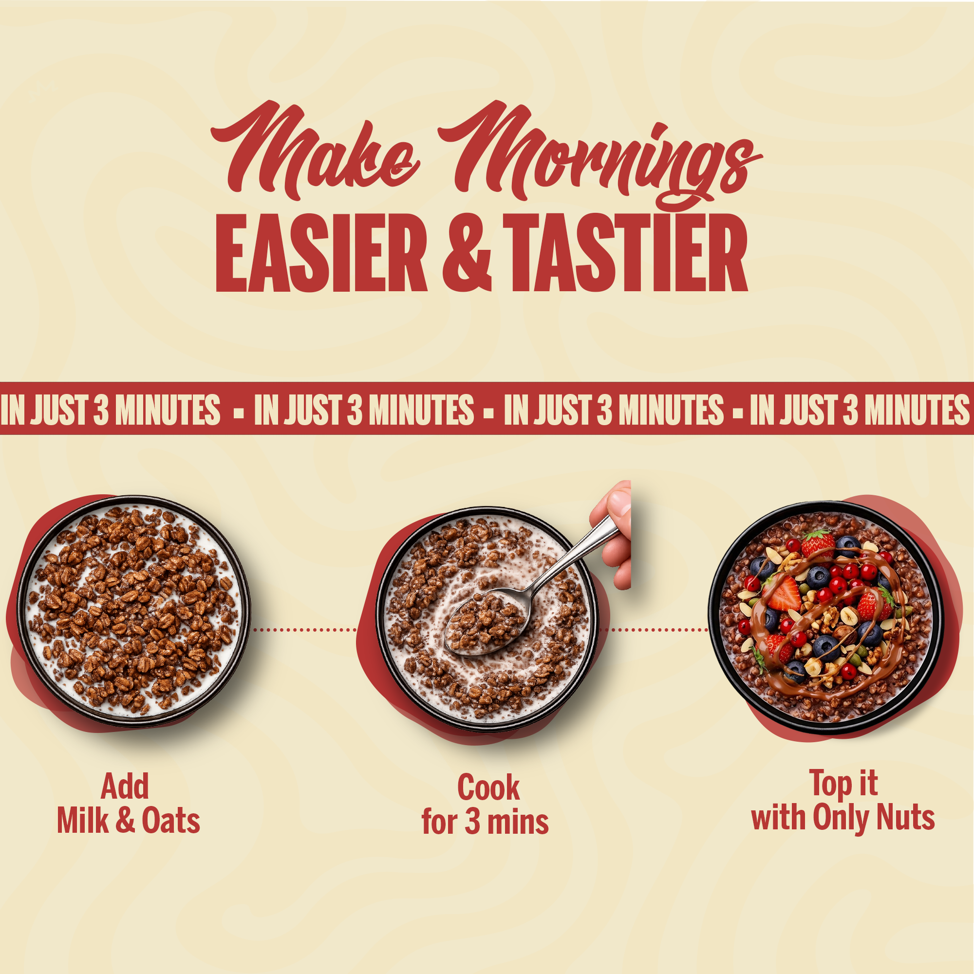 Protein Oats Combo – Chocolate & Strawberry Protein Oats