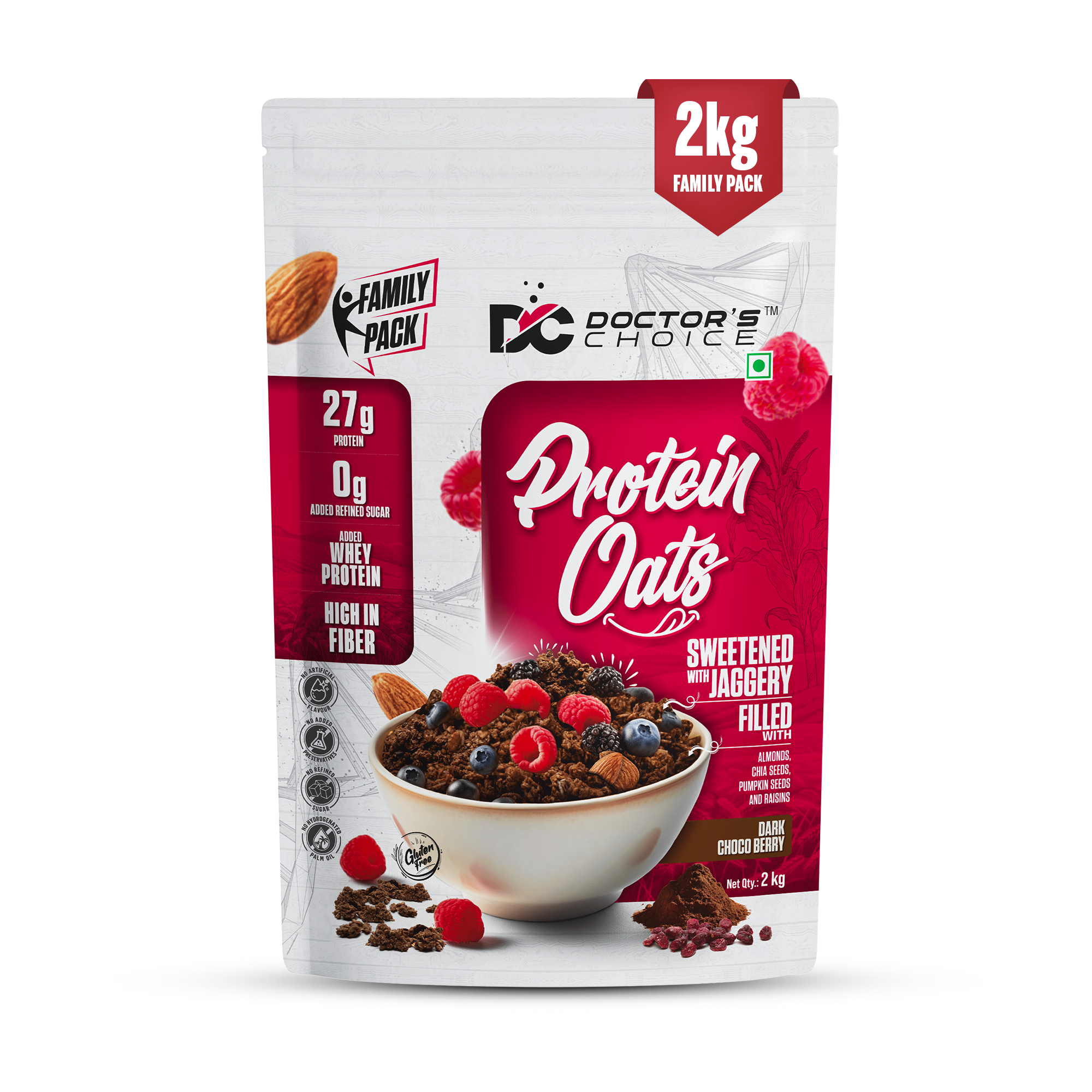 Protein Oats Dark Choco Berry 2Kg