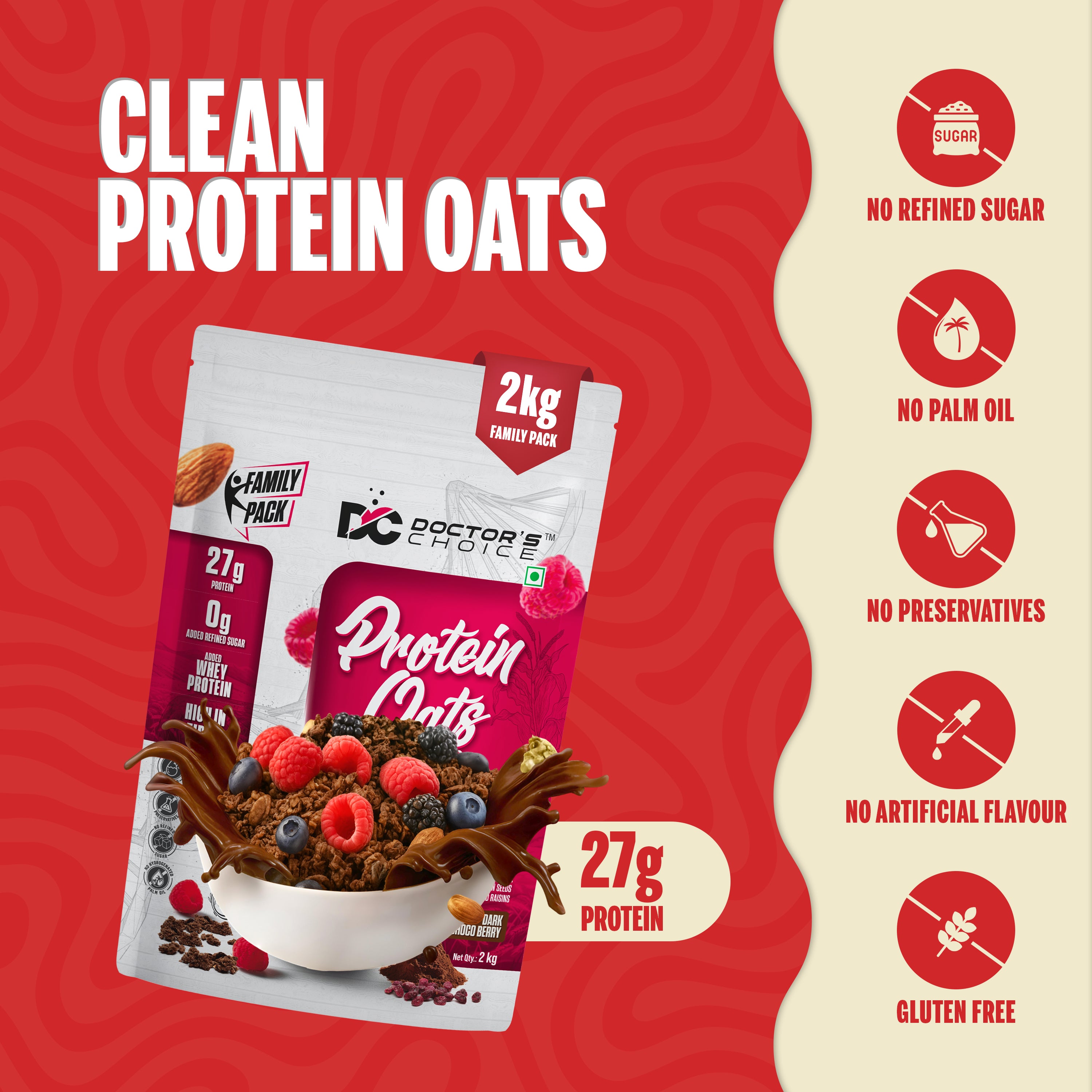 Protein Oats Chocolate 2Kg