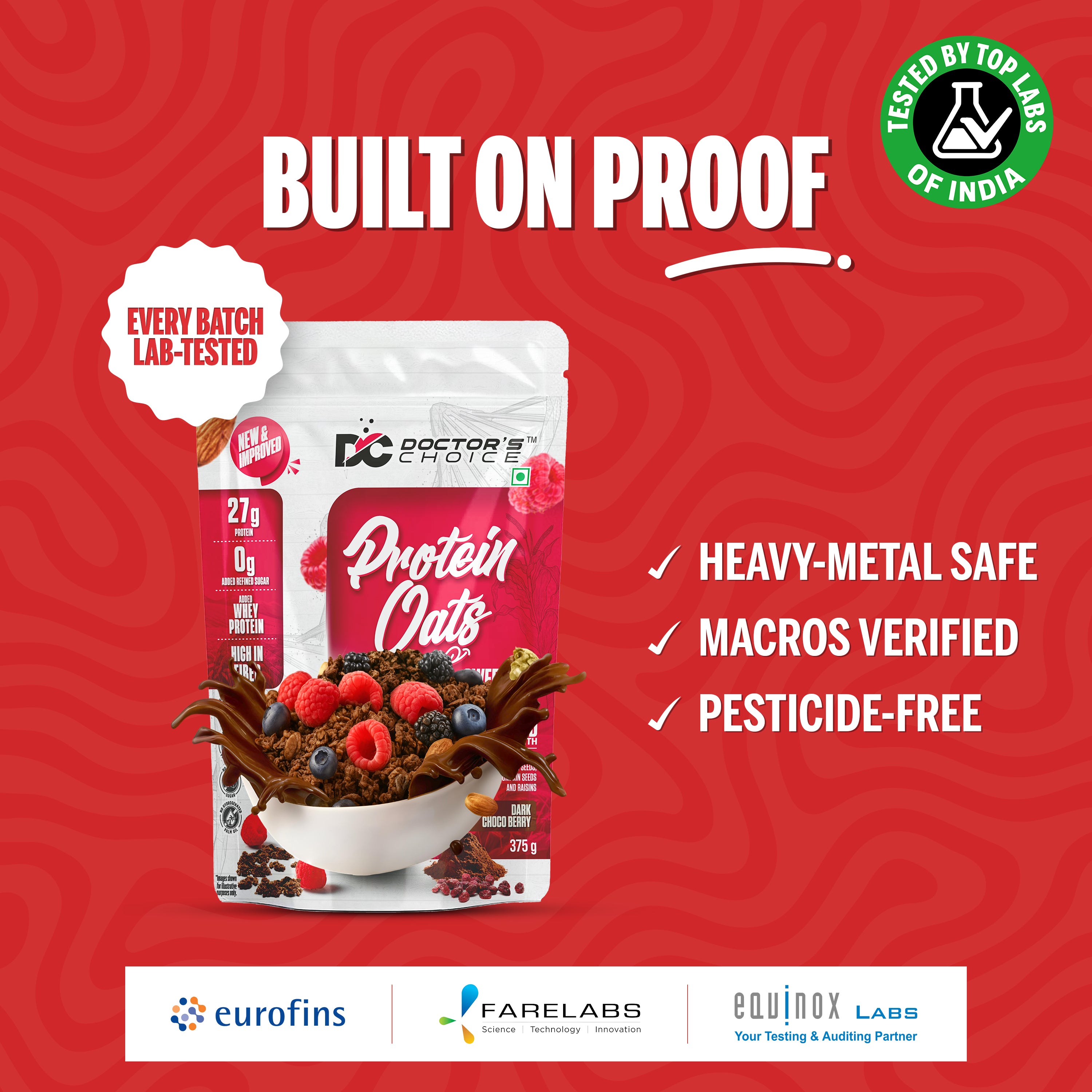 Doctor's Choice Protein Oats 375 GM