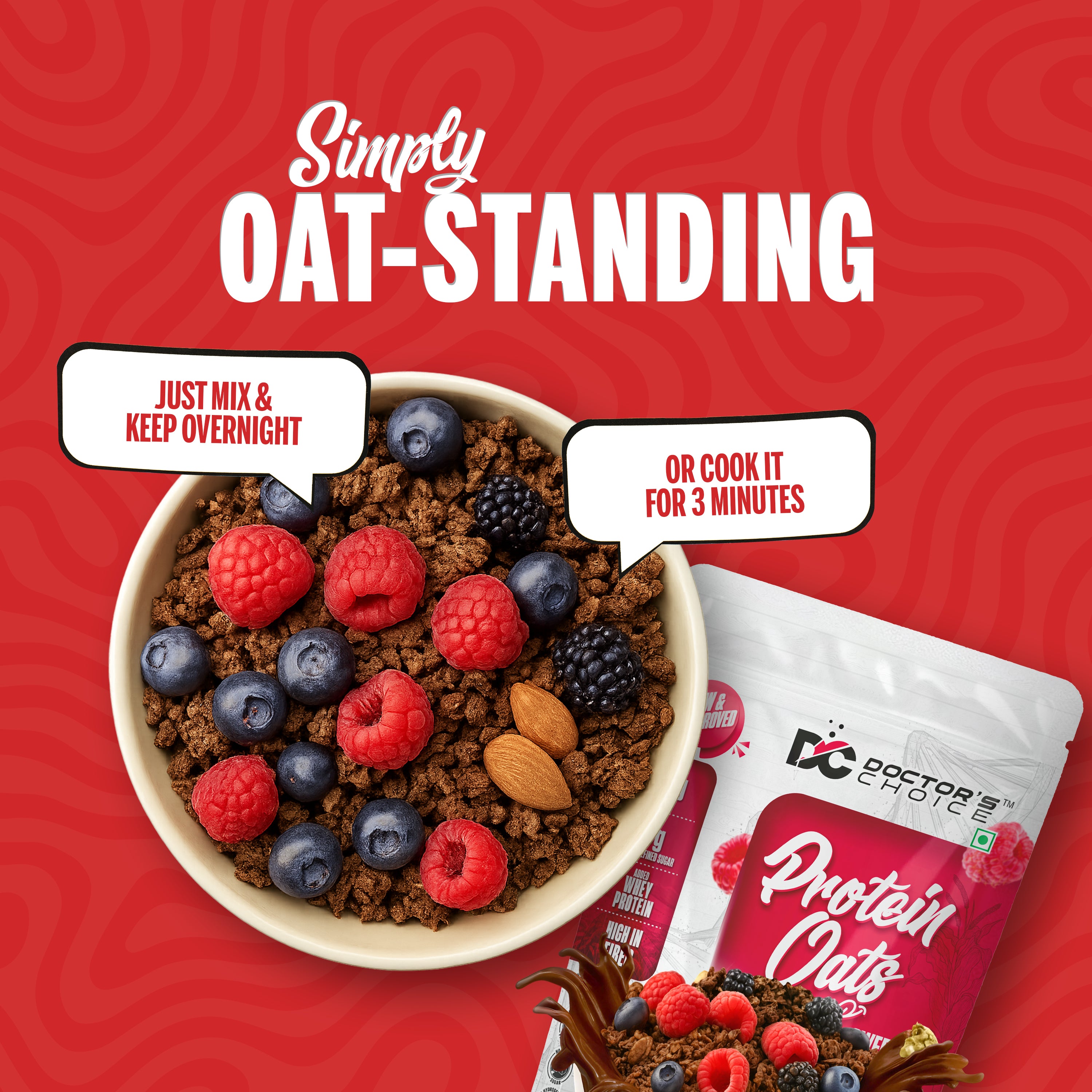 Doctor's Choice Protein Oats 375 GM