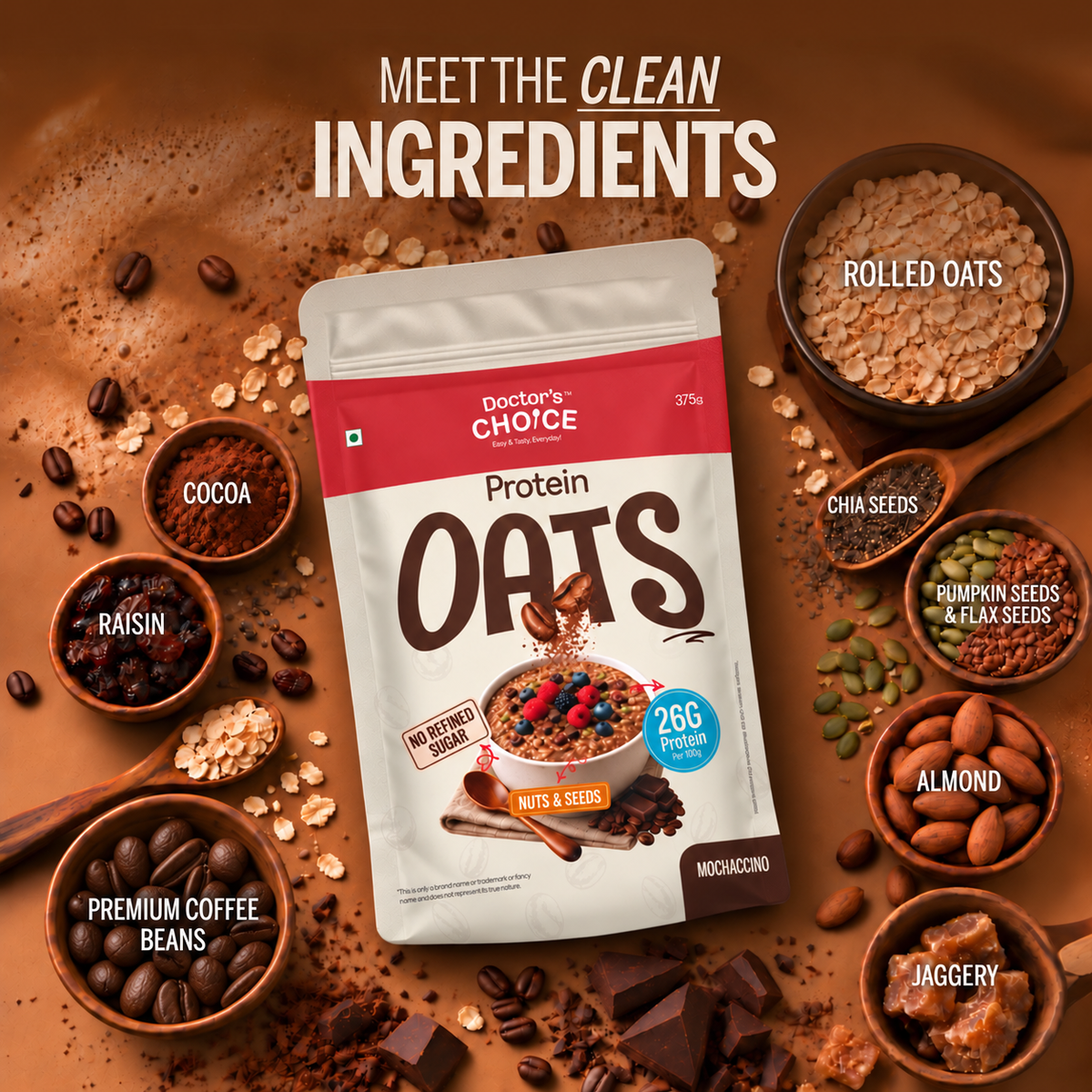 Protein Oats Mochaccino 375g