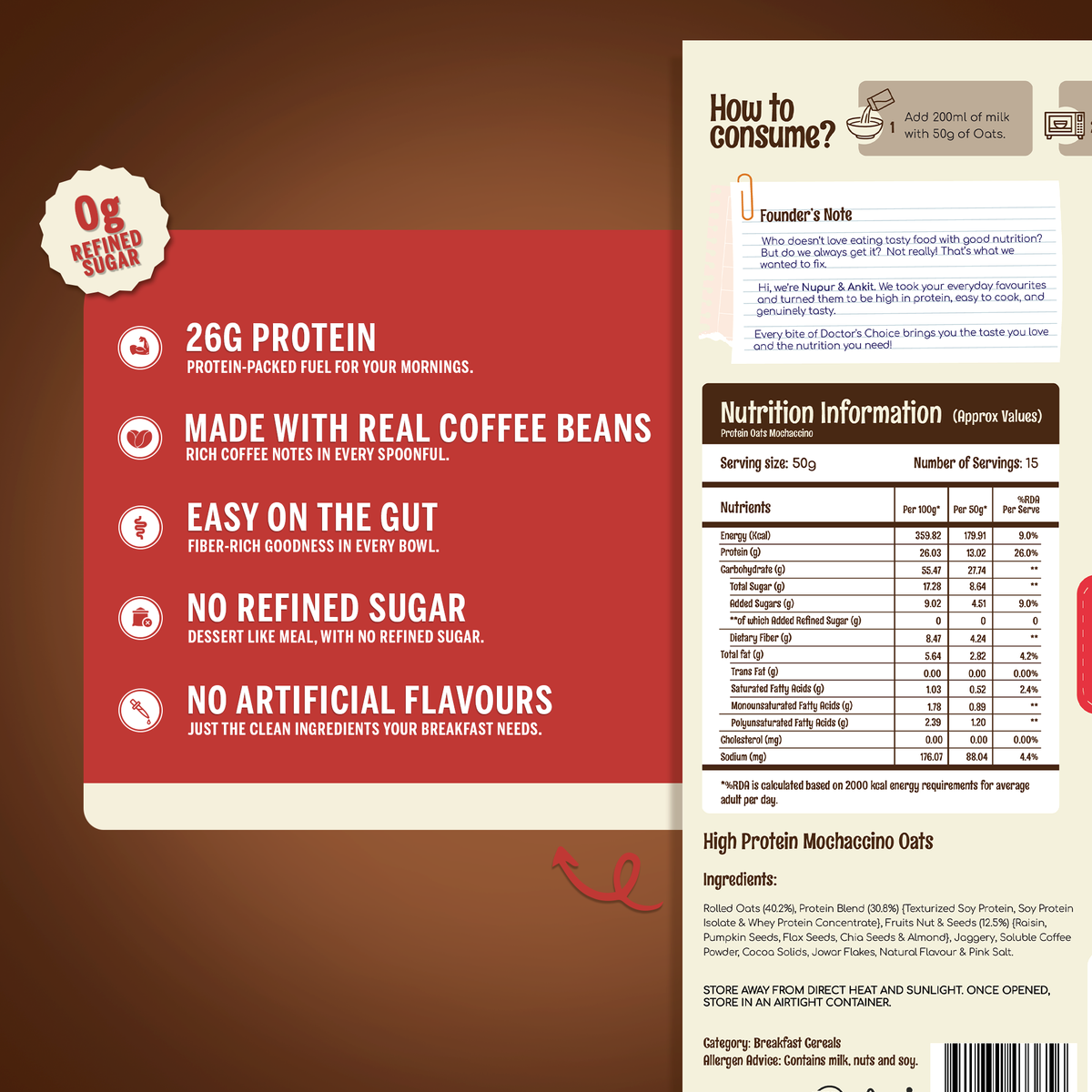 Protein Oats Mochaccino 750g