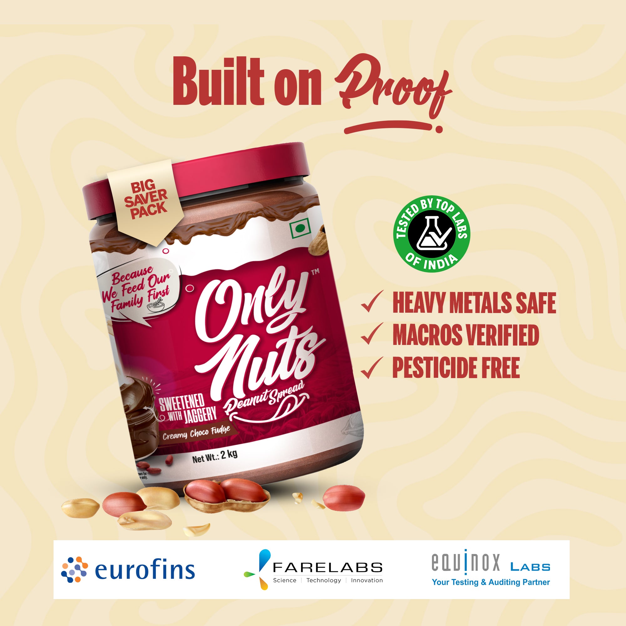 ONLY NUTS - Peanut Spread Creamy Choco Fudge