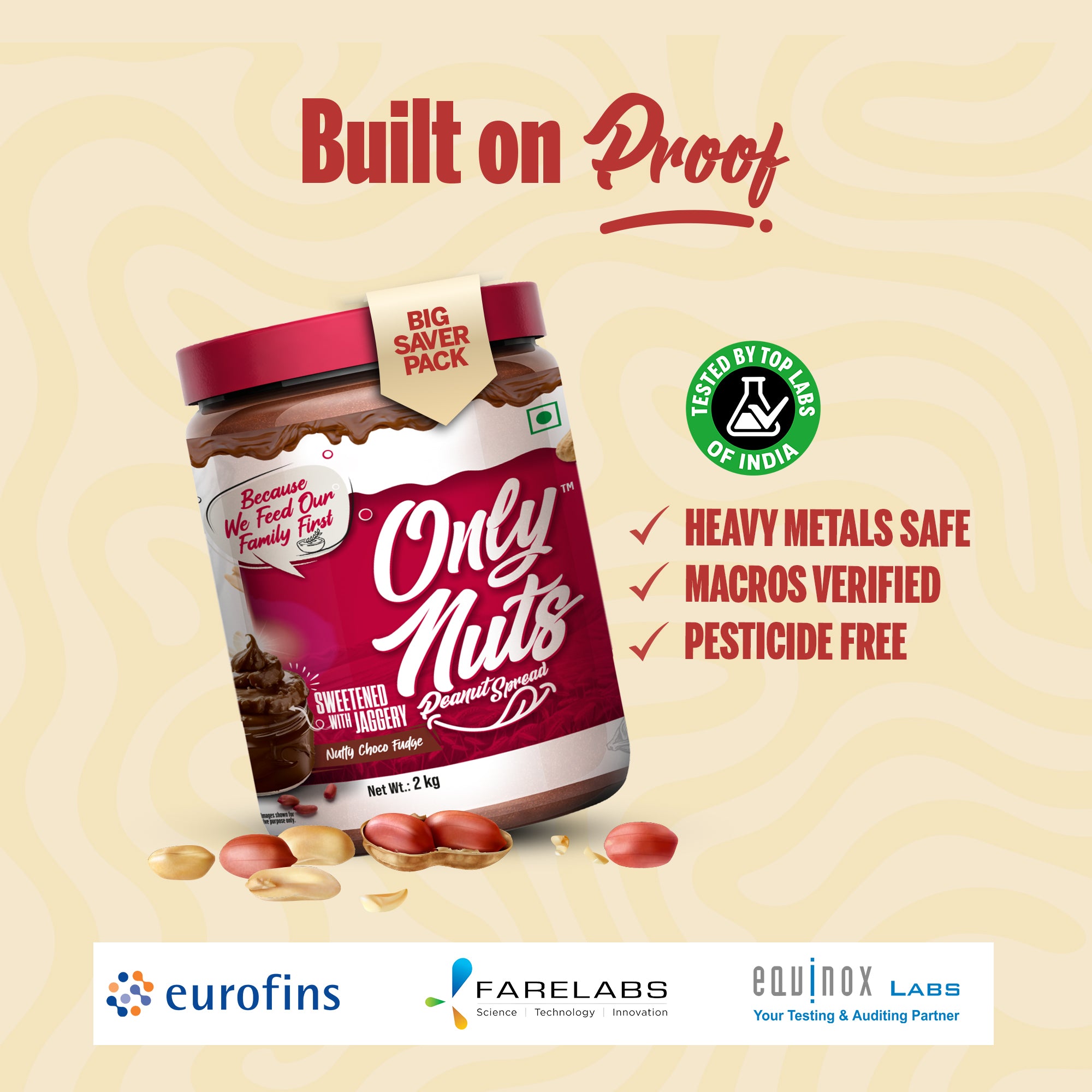 ONLY NUTS - Peanut Spread Nutty Choco Fudge