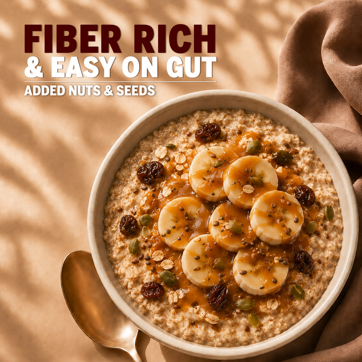 Protein Oats Banana Caramel 750g + Choco Fudge Peanut Spread 750g
