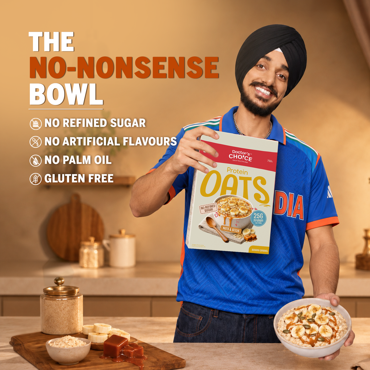 Protein Oats (Banana Caramel) 750 GM