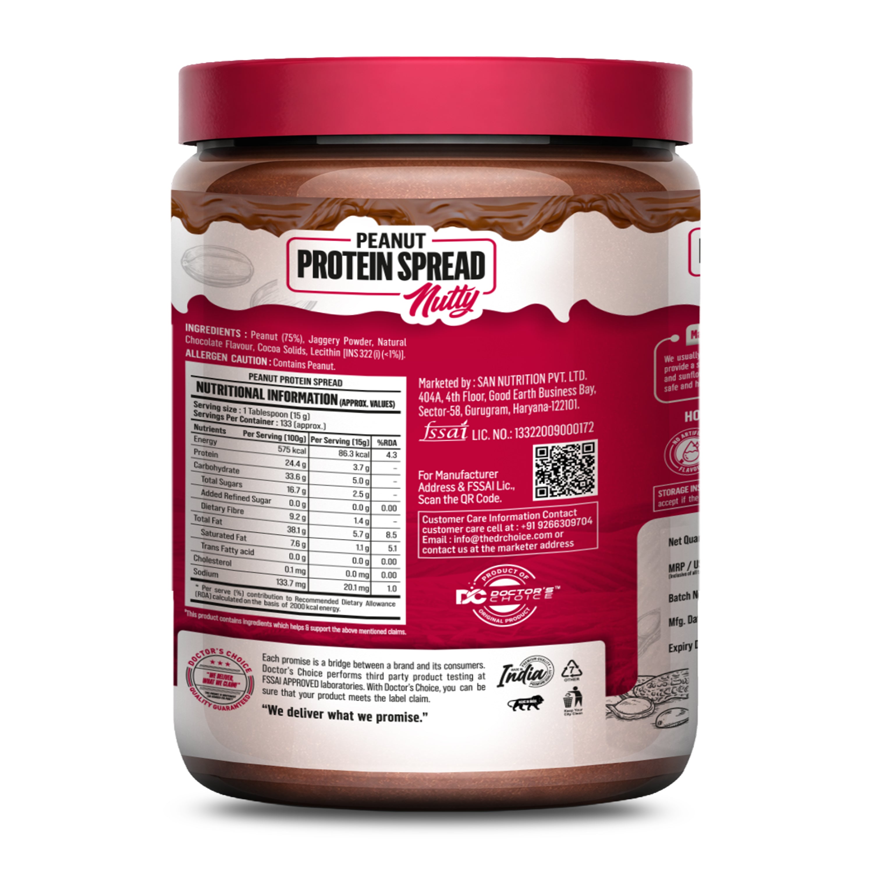 ONLY NUTS - Peanut Spread Nutty Choco Fudge