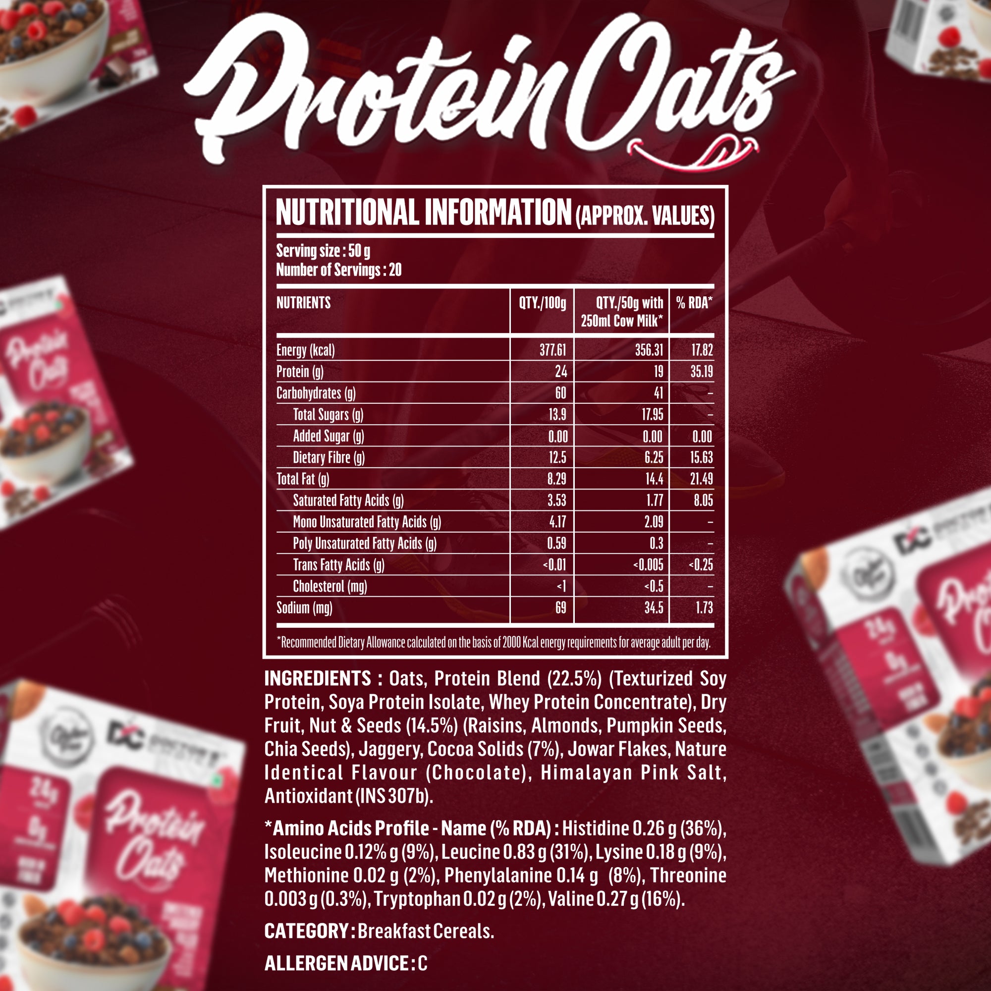 Doctor's Choice Protein Oats