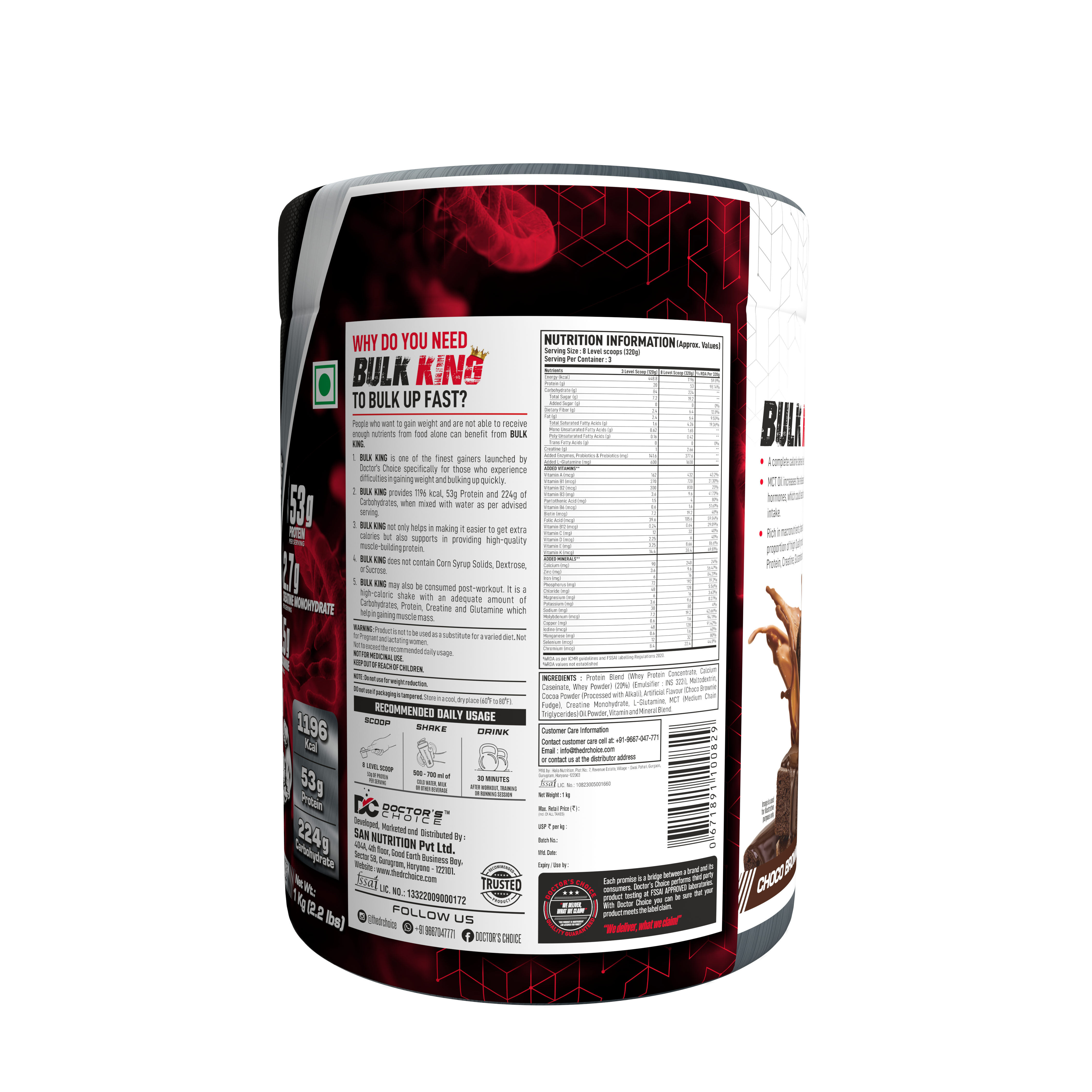 Bulk King Advance Mass and Weight Gainer