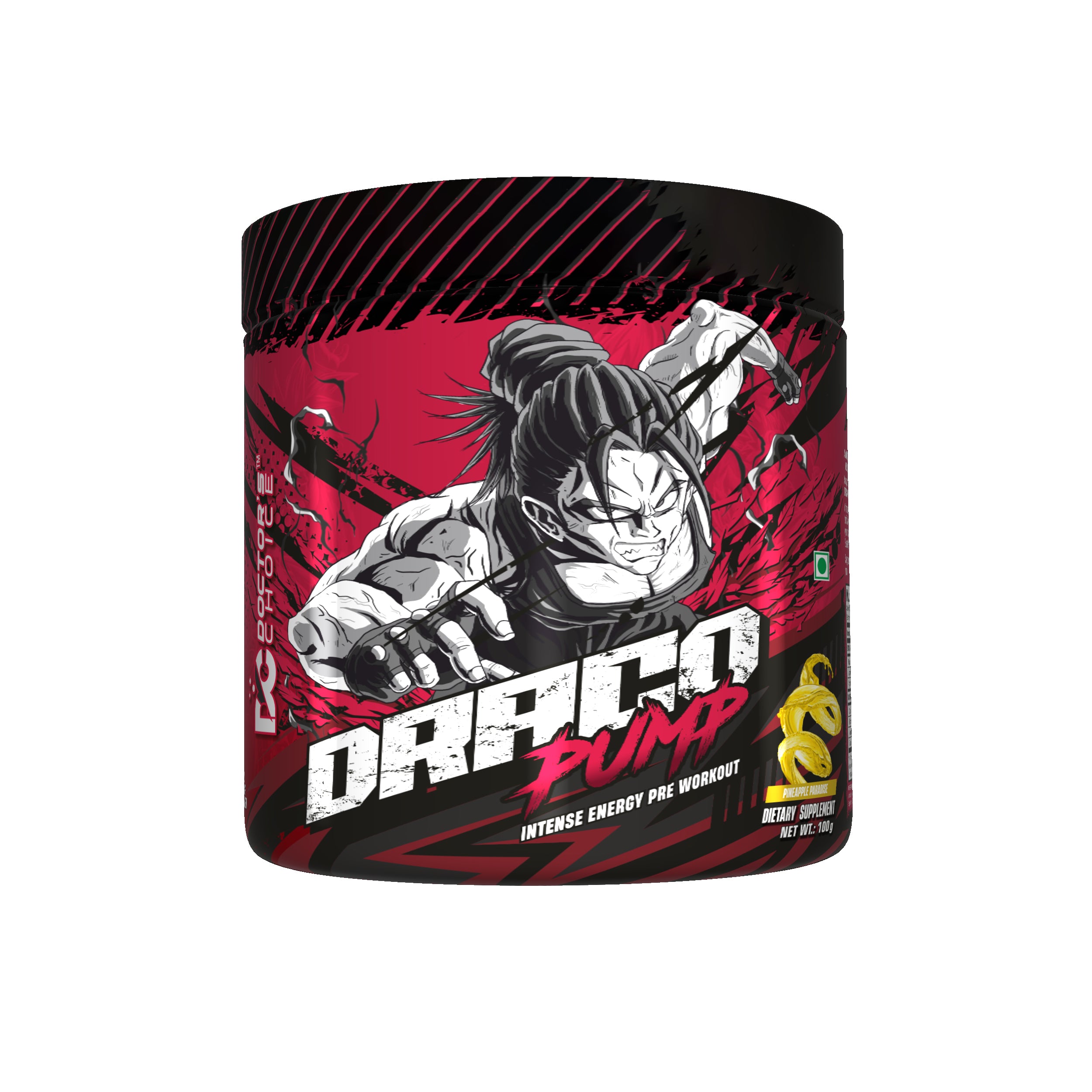 Draco Pump Pre Workout(No Tingling, No Itching, No Beta-Alanine) Power Packed PUMP Formula 20 Servings