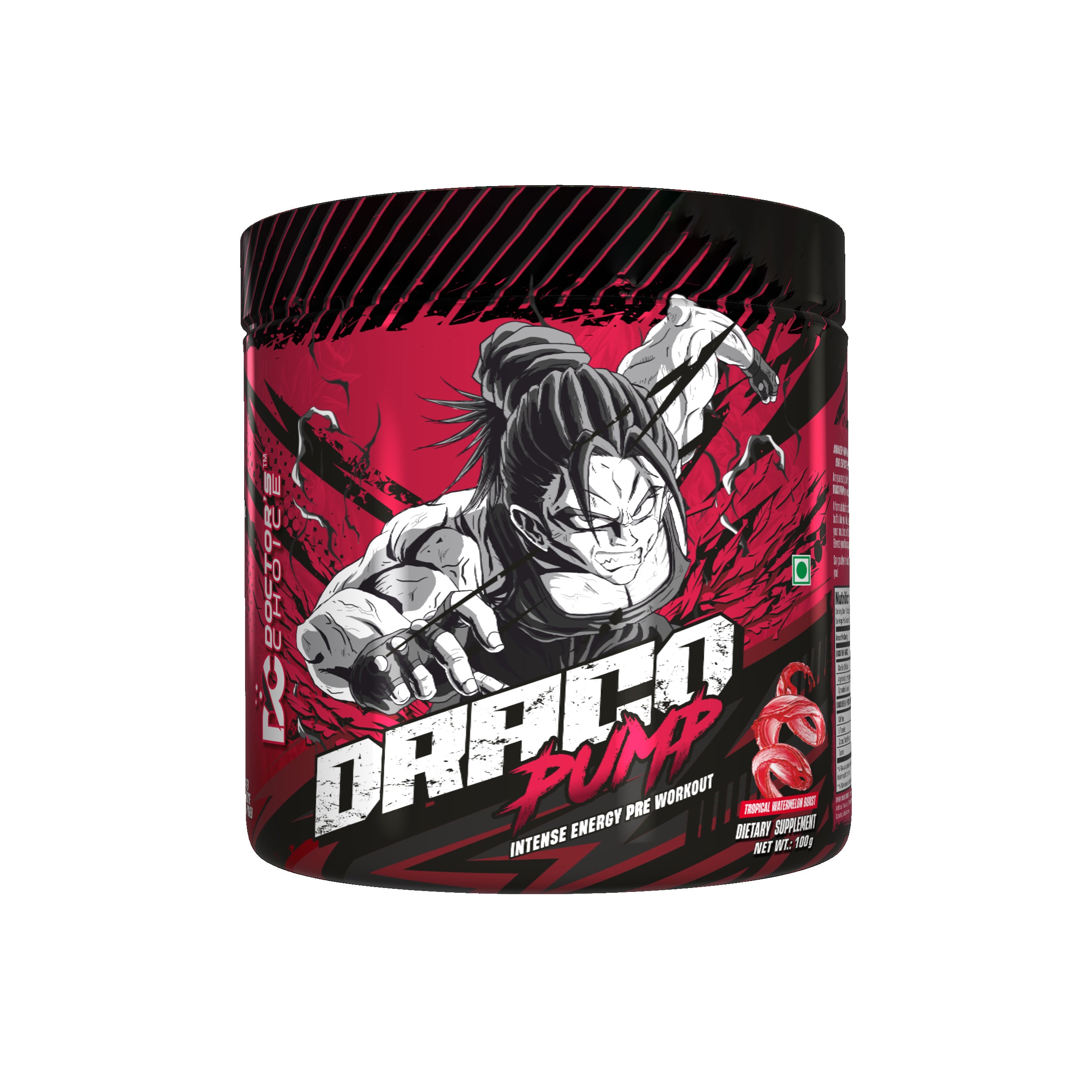 Draco Pump Pre Workout(No Tingling, No Itching, No Beta-Alanine) Power Packed PUMP Formula 20 Servings