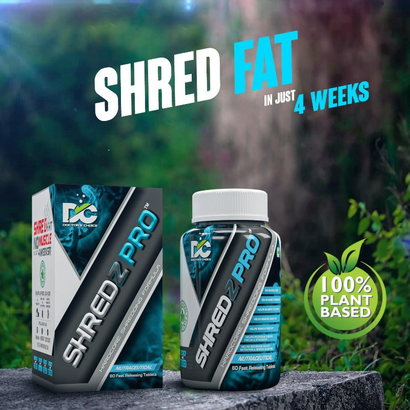 Shredz Pro Natural Fat Burner Supplement for Men and Women
